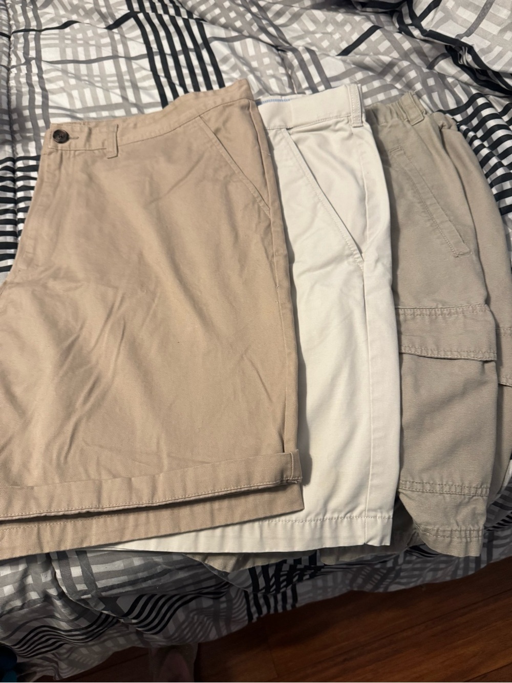 Men’s Khaki Shorts Bundle Lot of 3 Size 44 XL - Croft & Barrow Merona Passport